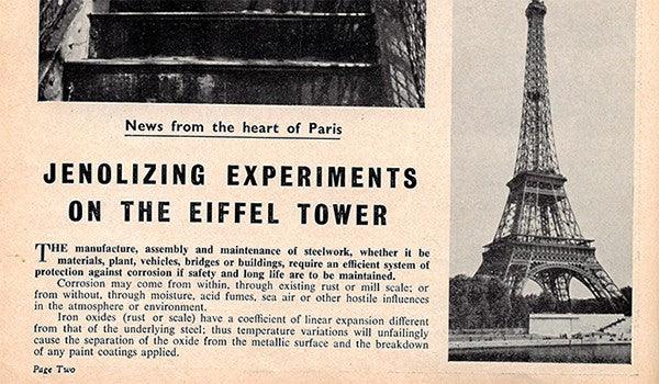 Eiffel Tower is riddled with rust and in urgent need of repair