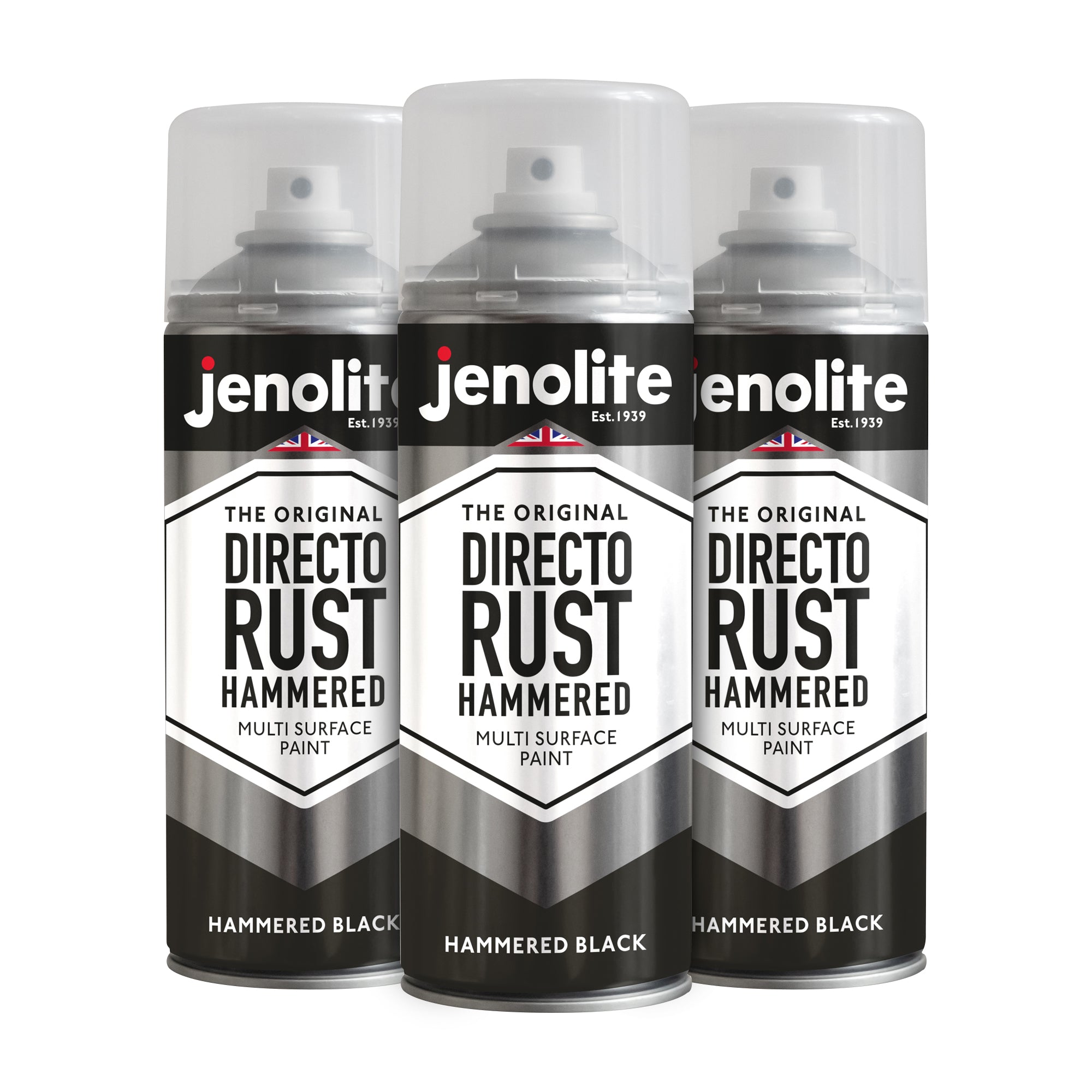 DIRECTORUST Spray Paint | HAMMERED BLACK | 400ml | Multi Surface