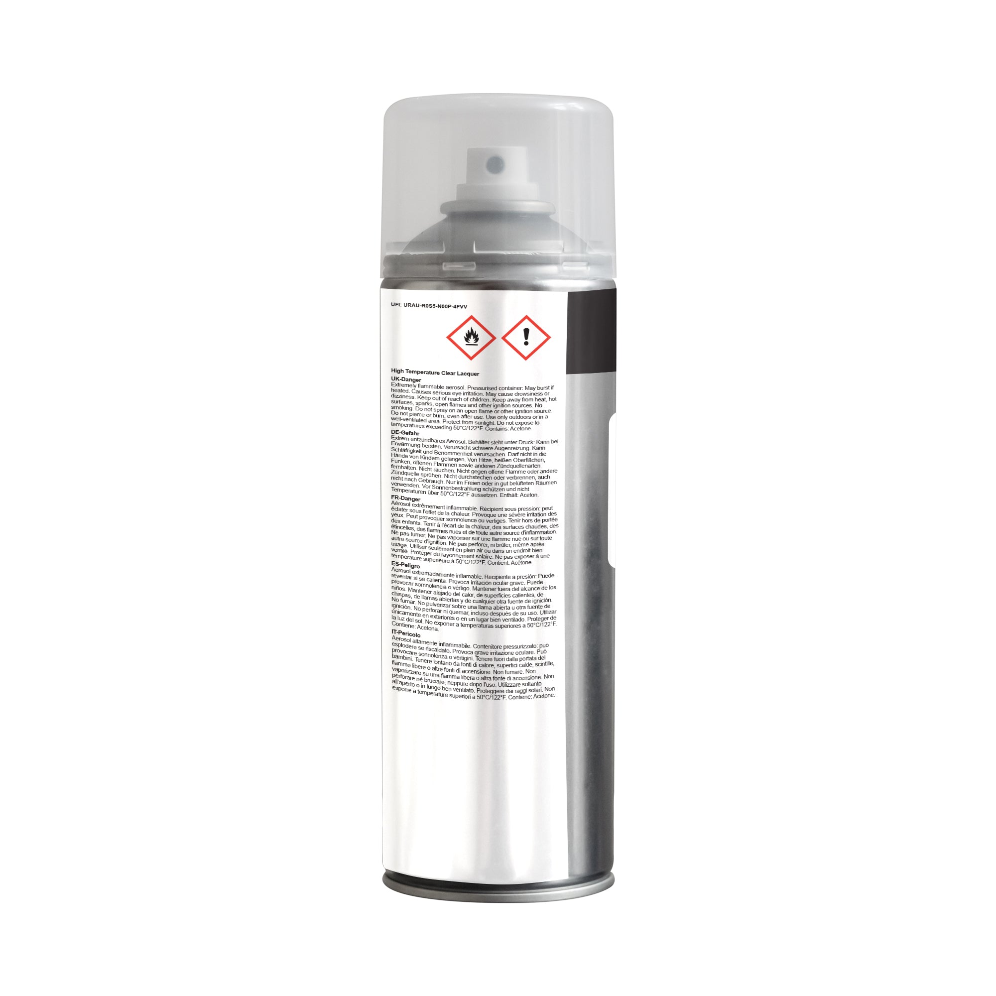 High Temperature Clear Lacquer 500ml | 650C + | Crystal Clear Finish